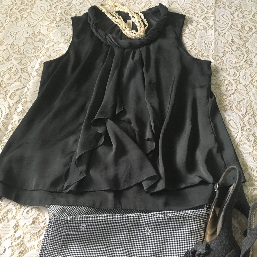 Adiva Blouse in dark/gray with embellishment